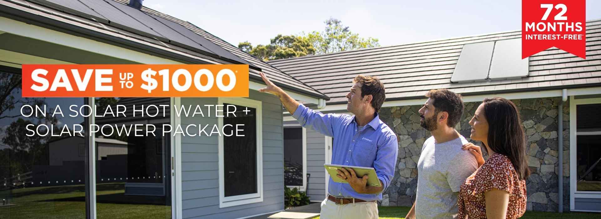 Solahart Solar Combo Offer including 72 months interest free finance